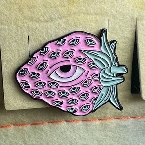 Strawberry Eyes Pin